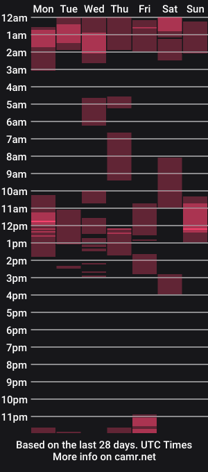 cam show schedule of likwidator84