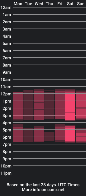 cam show schedule of lilithmorgan_