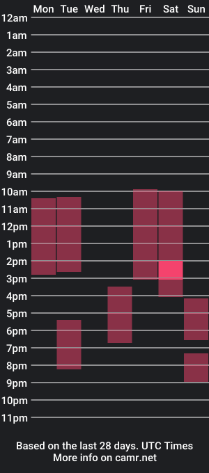 cam show schedule of litl_ariel