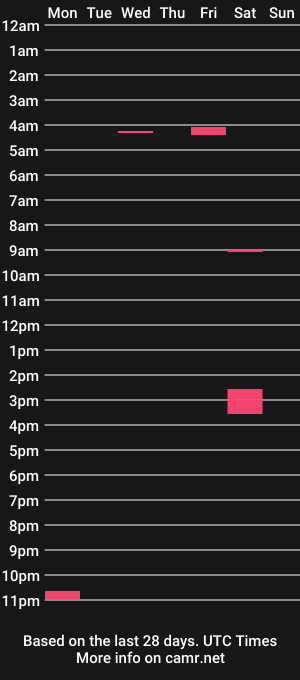 cam show schedule of masclad90