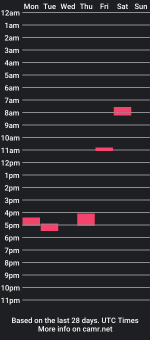 cam show schedule of meandmybigd