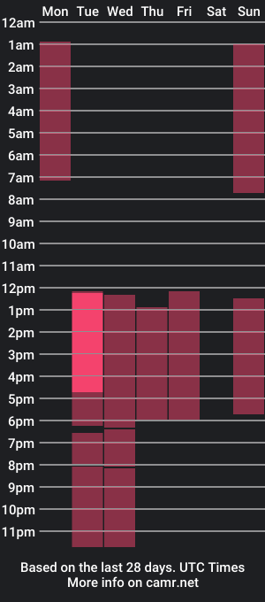 cam show schedule of michell_stone