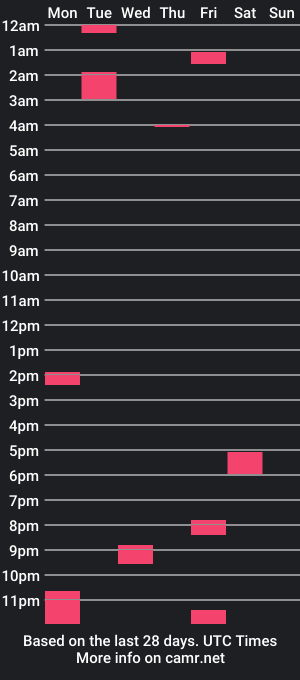 cam show schedule of mickeyminniex