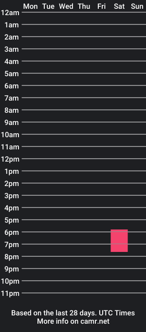 cam show schedule of minitoken