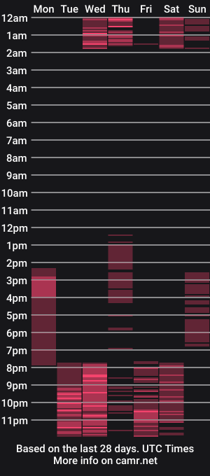 cam show schedule of missviolet___