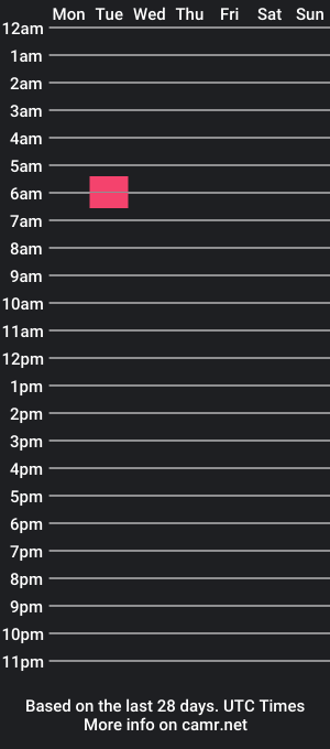 cam show schedule of mono_998