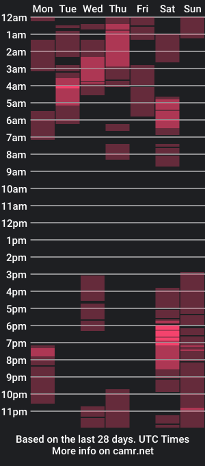 cam show schedule of mrjskiss247