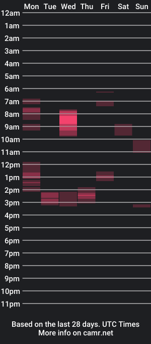 cam show schedule of nase17