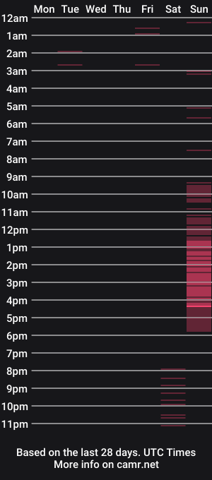 cam show schedule of needdildoride