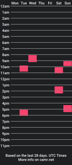 cam show schedule of new_person