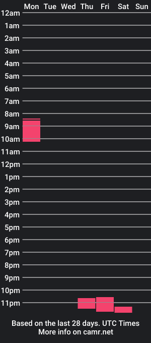 cam show schedule of nfr934