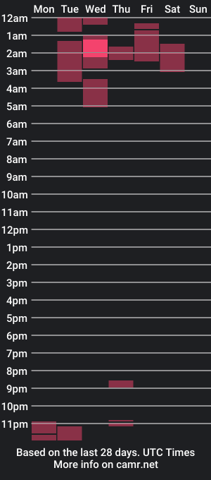 cam show schedule of nicedickguy98