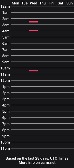 cam show schedule of nicefitdickxo
