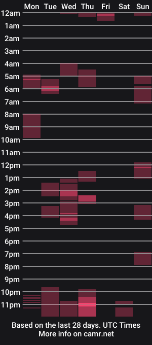 cam show schedule of niceguy_10