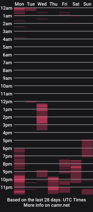 cam show schedule of niceguyandrew