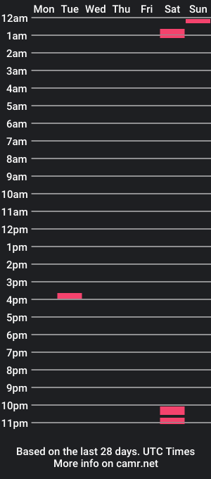 cam show schedule of niceguycarter