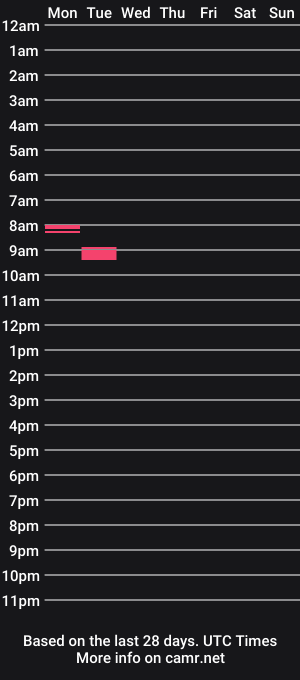 cam show schedule of nicw4