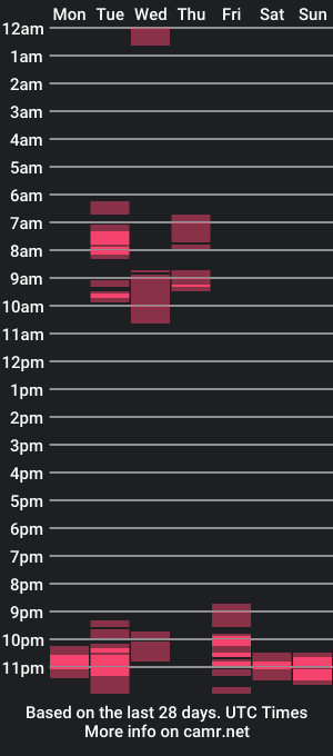 cam show schedule of nisantasili