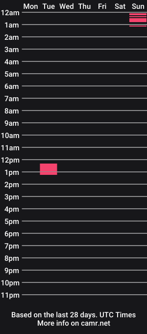 cam show schedule of niterider22