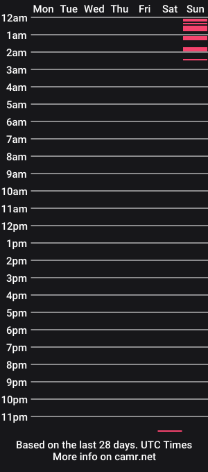 cam show schedule of nobodyisperfect80