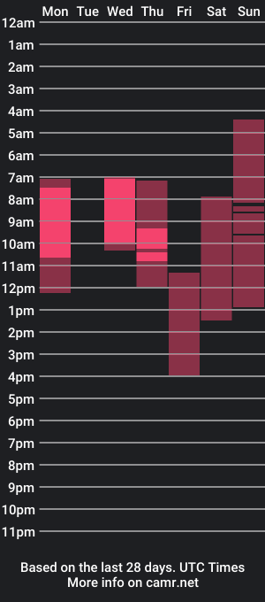 cam show schedule of opentravel