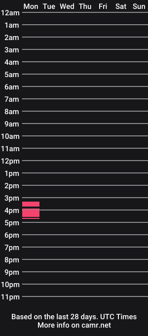 cam show schedule of paradiselieben
