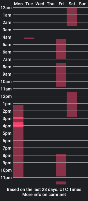 cam show schedule of party_24