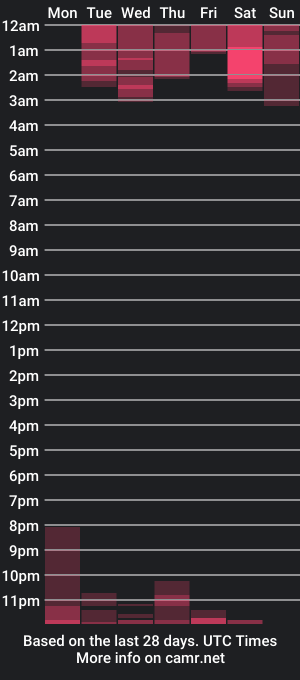 cam show schedule of paul_vince