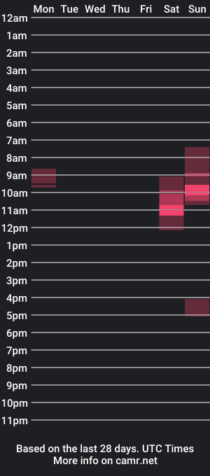 cam show schedule of piercedshaft2