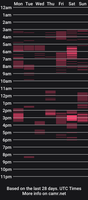 cam show schedule of pornostendup
