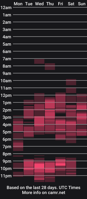 cam show schedule of purplerainn69