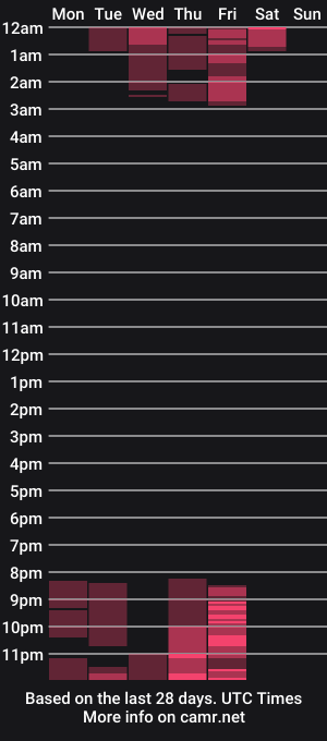 cam show schedule of quinn_and_guason