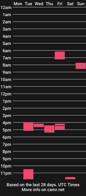 cam show schedule of r8drfn89
