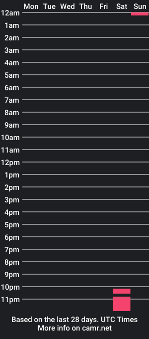 cam show schedule of remiday