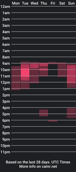 cam show schedule of richard_passion