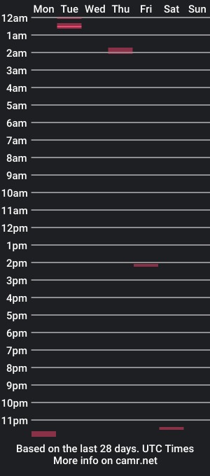 cam show schedule of richjohnson0