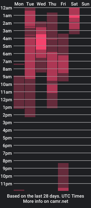 cam show schedule of rickydicky909