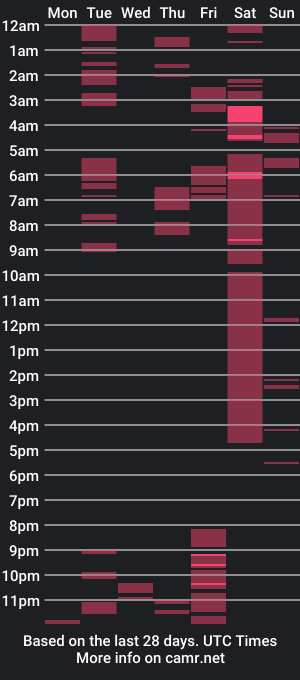 cam show schedule of rider853