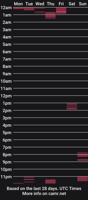 cam show schedule of rjbear58