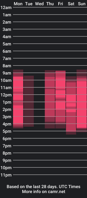 cam show schedule of s1lent_v0id