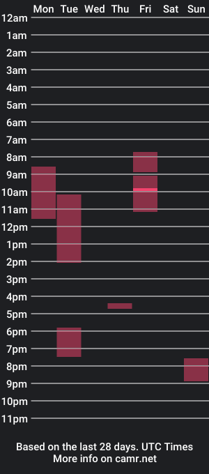 cam show schedule of sim7931456