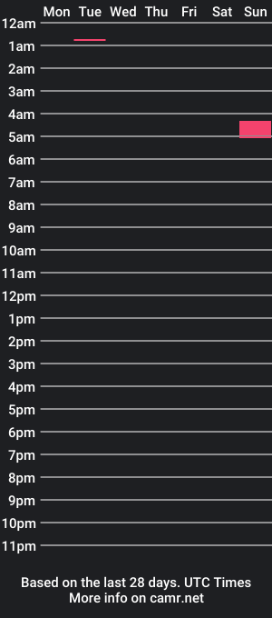 cam show schedule of sjtwink