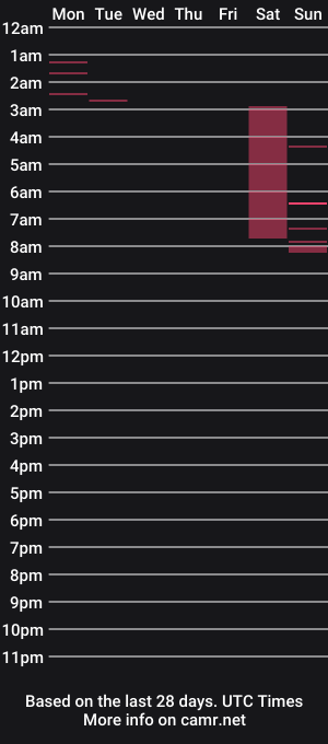 cam show schedule of skimaskedbeef