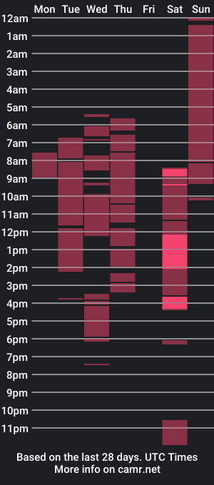 cam show schedule of skimaskog