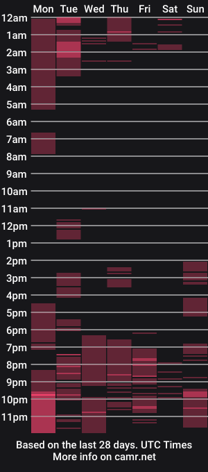cam show schedule of skyllerkent