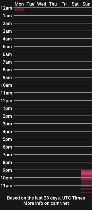 cam show schedule of soldier_jack