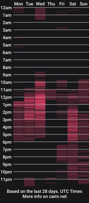 cam show schedule of soymaggie1_1