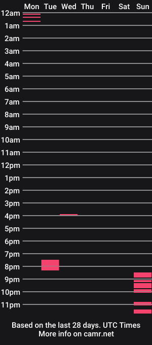 cam show schedule of spinwithus