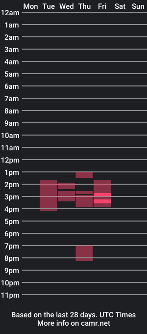 cam show schedule of squirtjett