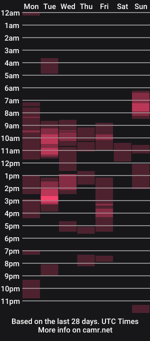 cam show schedule of stonerbear42